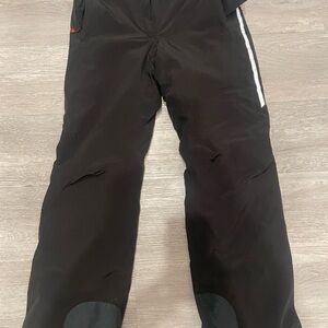 Black Ski Pants with Reflective Stripe